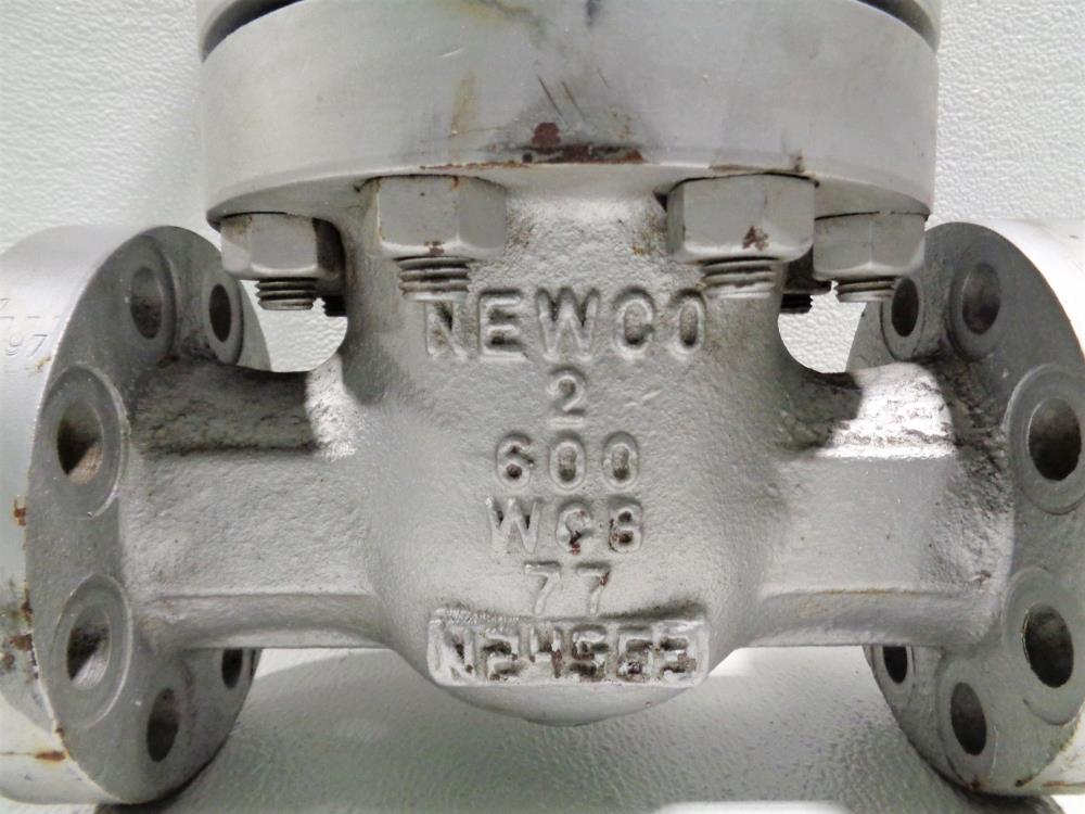 Newco 2" 600# RF WCB Gate Valve, Fig# 16F-CB4/2-NC125